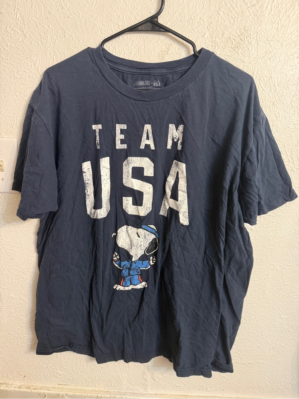 Peanuts Snoopy Team USA Graphic Tee - Navy